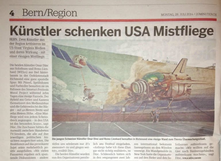 Künstler schenken USA eine Mistfliege