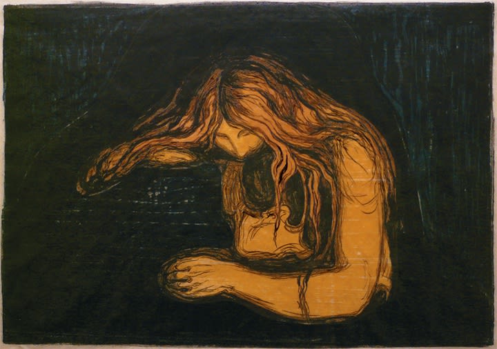Vampire II by Edvard Munch