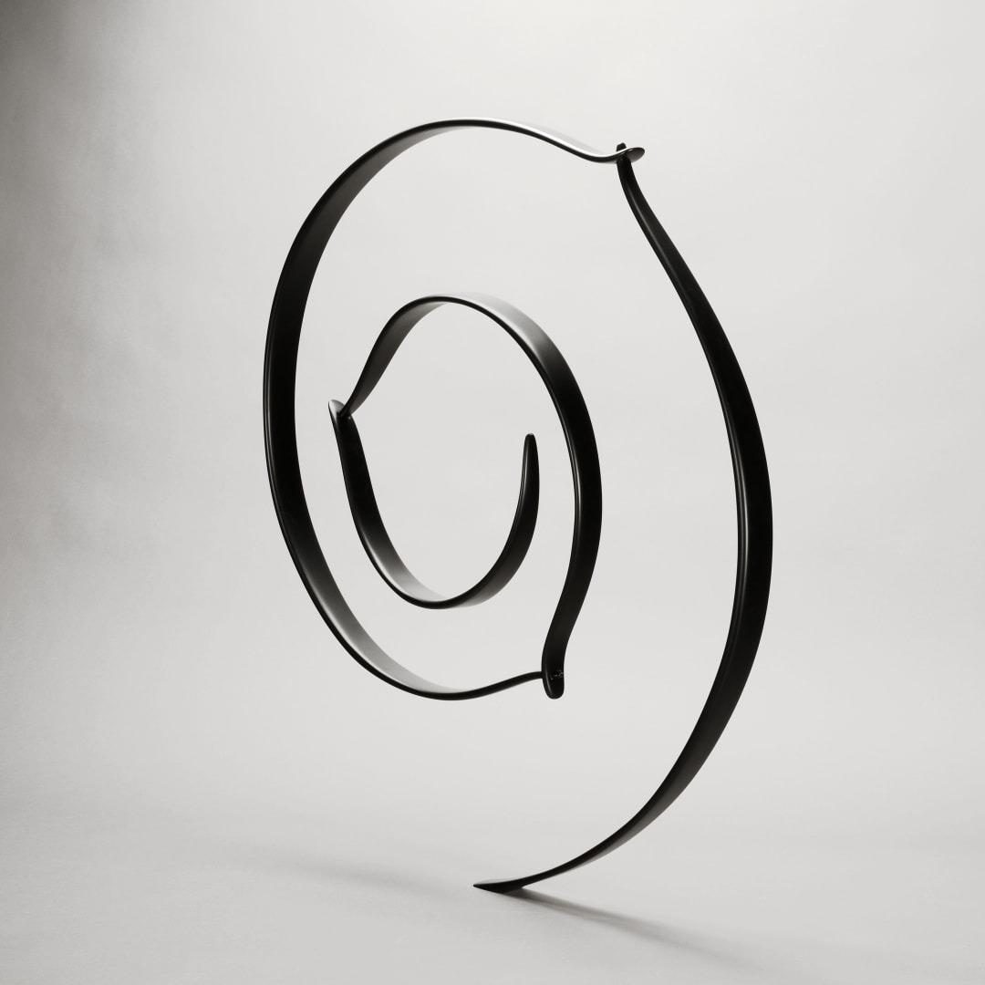 Circling In, Black Coated Carbon Fibre, 2013