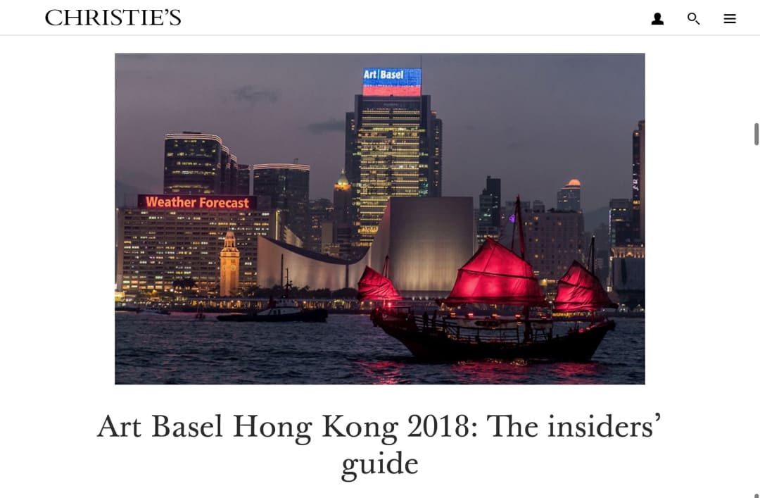 Art Basel Hong Kong 2018: The Insider’s Guide