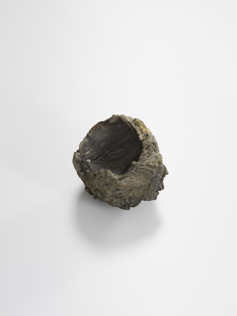 Teabowl, Claudi Casanovas b. 1952, stoneware teabowl of volcanic form (CCA002)