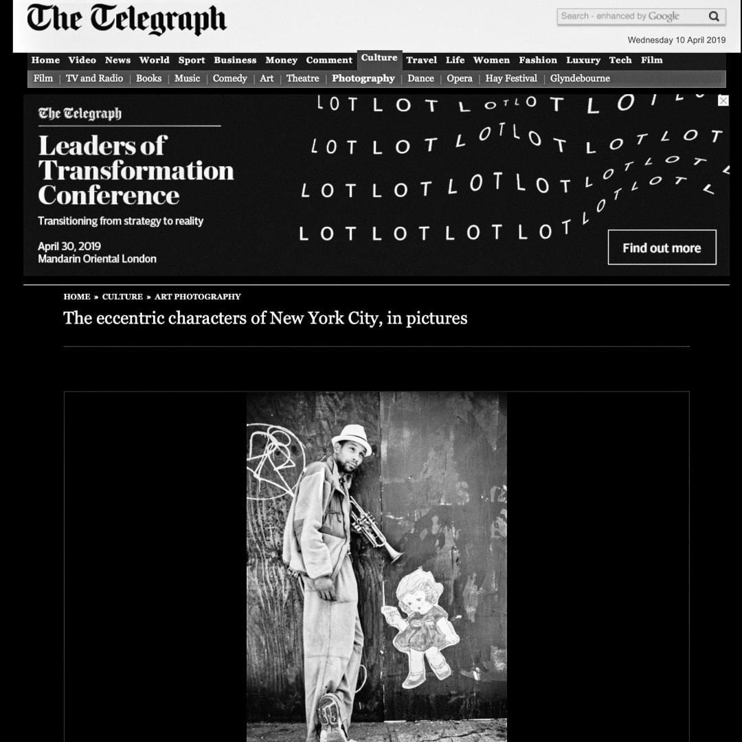 DAILY TELEGRAPH: THE ECCENTRIC CHARACTERS OF NEW YORK CITY, IN PICTURES.