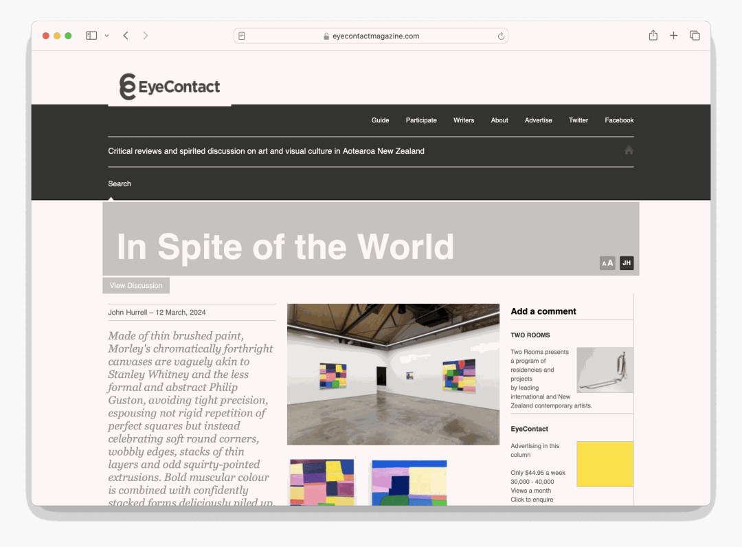 Review: In Spite of the World, On Michael Morley's 'After the War'