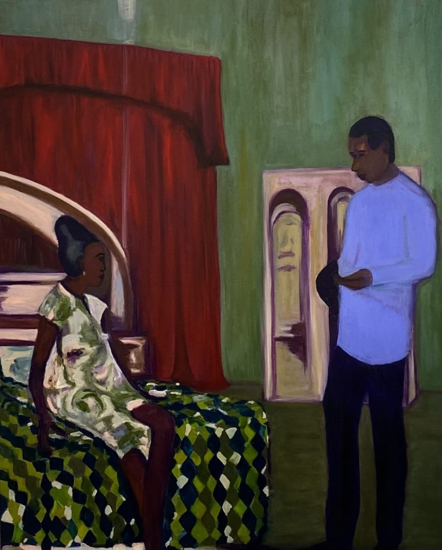 Helena Foster, Tending To You (2022) Oil on linen 130 x 105cm