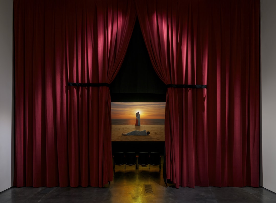 Installation photo, Now Showing: Youssef Nabil’s I Saved My Belly Dancer, at the Los Angeles County Museum of Art, Aug 24, 2025–Jan 11, 2026, © Youssef Nabil, photo © Museum Associates/LACMA, by Jonathan Urban.