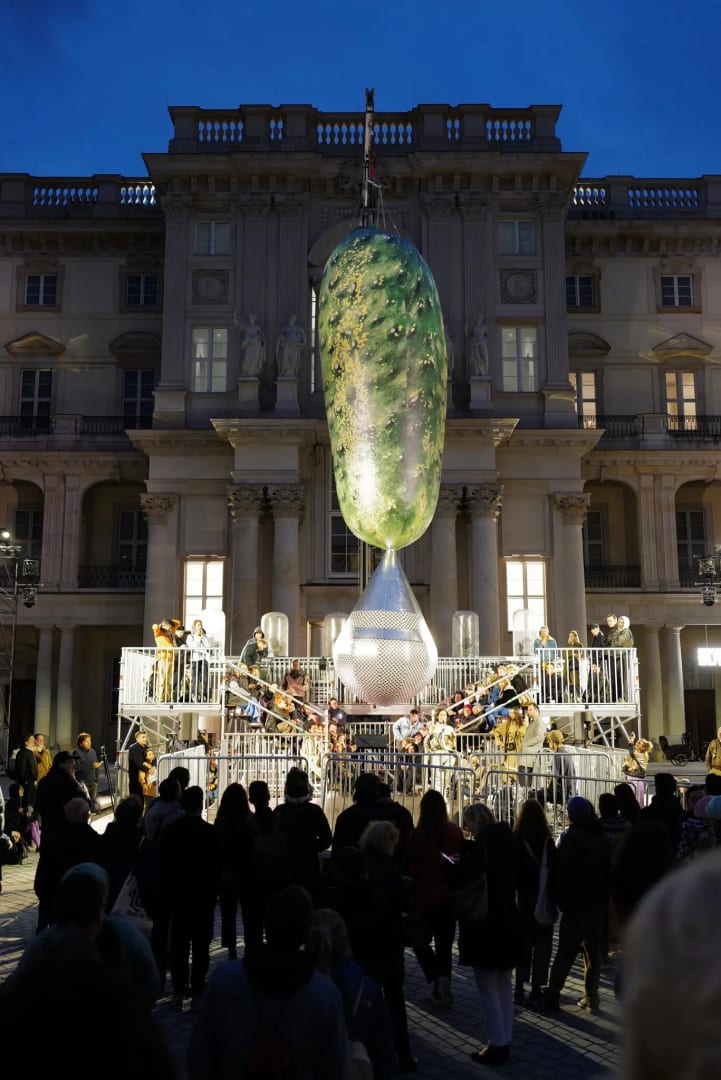 Slavs and Tatars’ club night, “Sauer Power,” came to the courtyard of the Humboldt Forum in Berlin last week. Credit via Slavs and Tatars