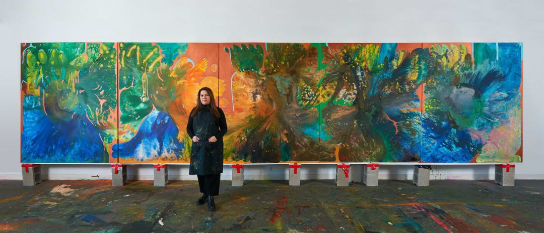 Vian Sora in her Louisville studio, 2024. Photo: Chad Crews