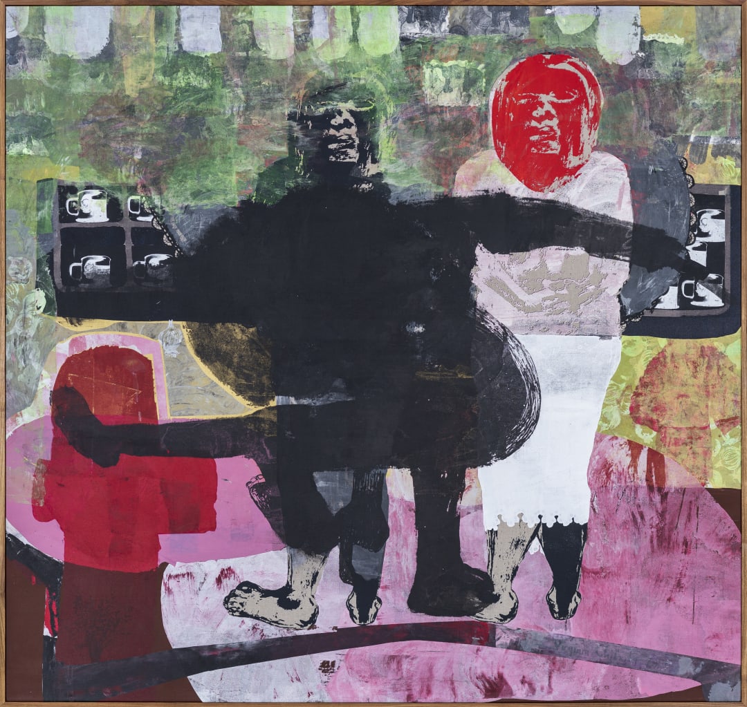 Virginia Chihota, "Ndiri Mwana Wa.... (I am a child of ....)", 2019, serigraph on linen canvas, 208 x 198 cm