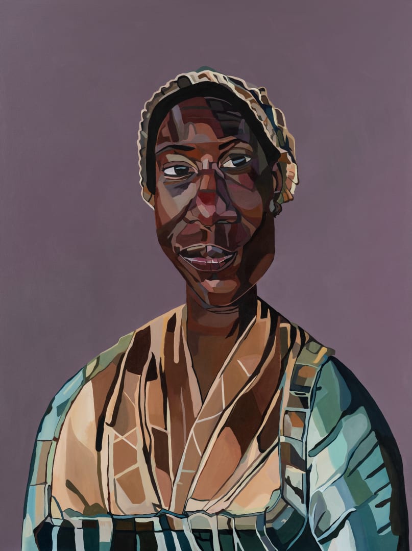 Joy Labinjo, She is my wife and truly best part, 2022. Oil on canvas, 200 x 150 cm. Courtesy the Artist and Tiwani Contemporary. Photography by Deniz Guzel.