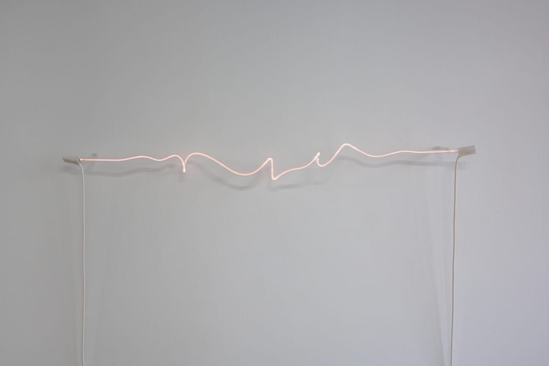 Annesta Le, Transmission, 2020, Neon (glass, helium, wire)