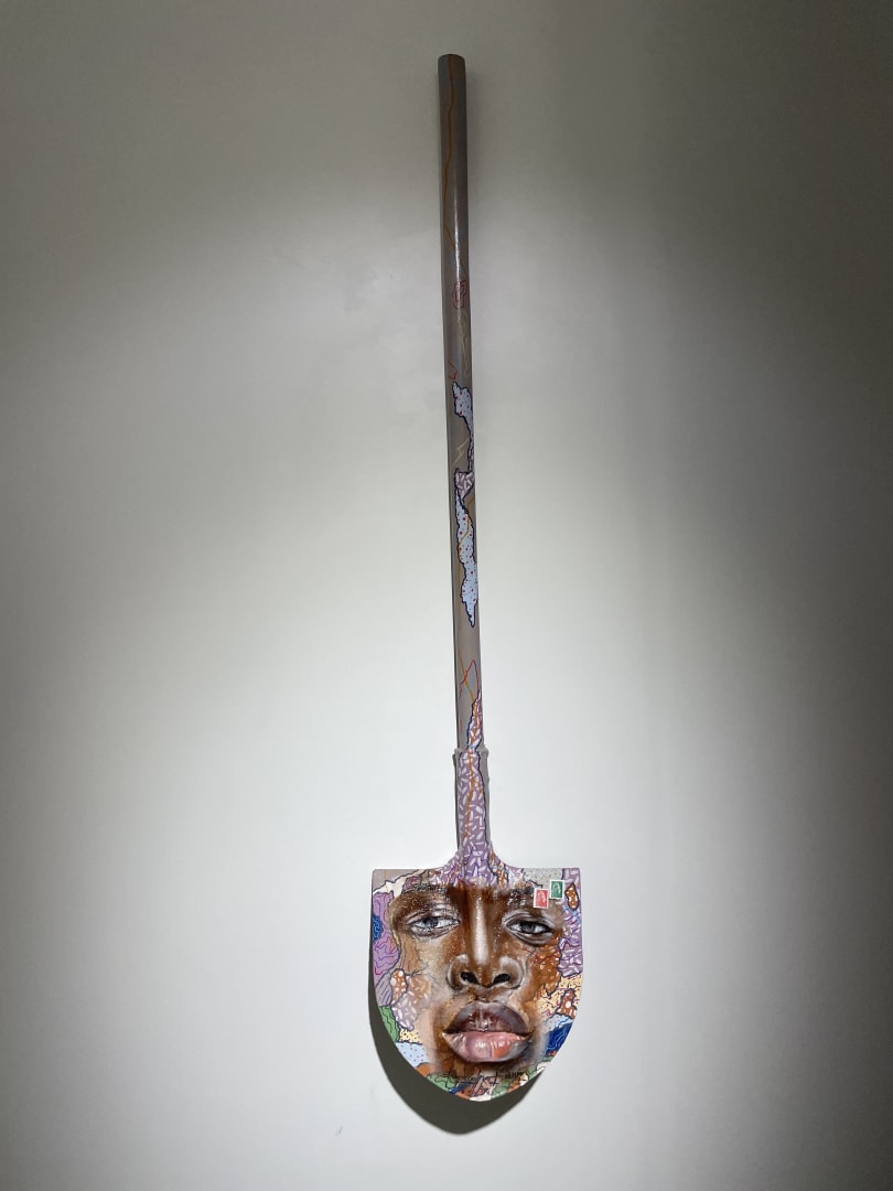 Les âmes des sous-sols #7 (2021), 135x30cm