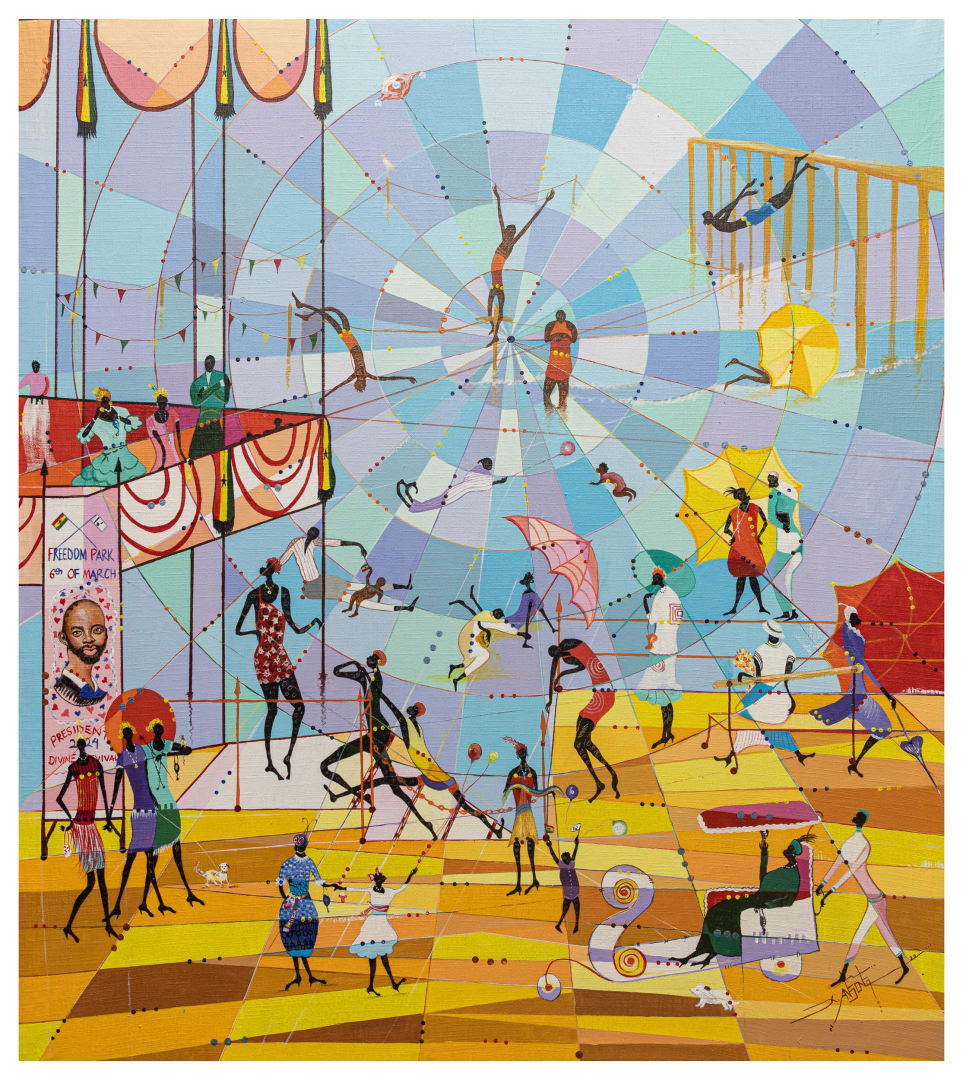 Beach Rally (2022), 91x76cm