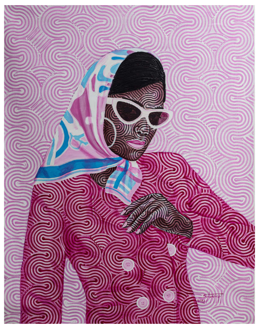 Esi Amethystia (2022), 140x109cm