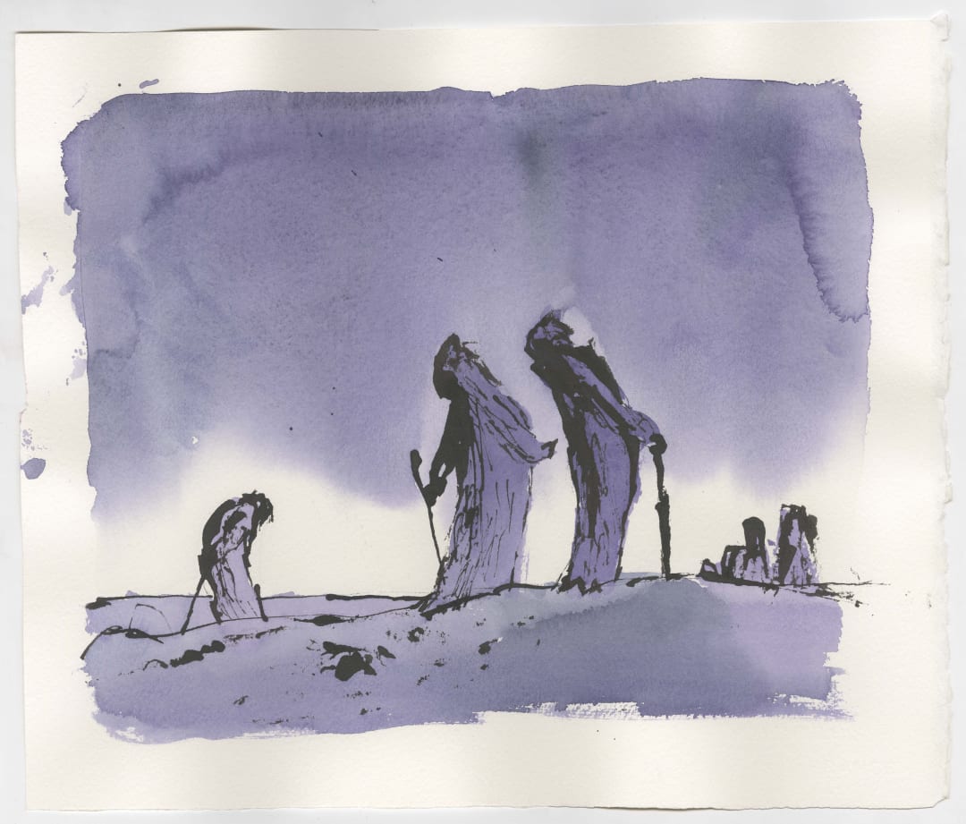Sir Quentin Blake, 'On the Beach'