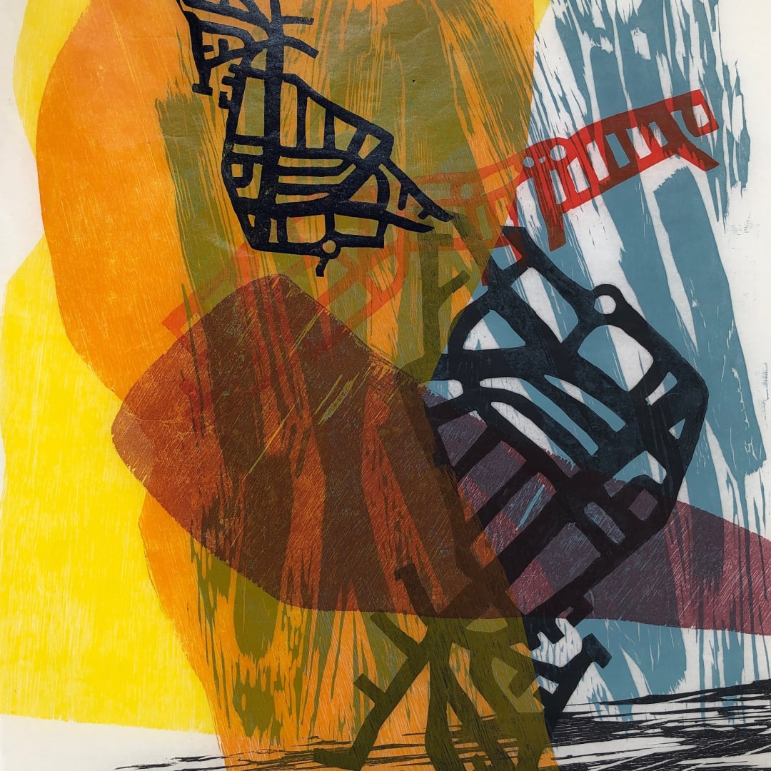 Ute Haring, untitled, woodcut