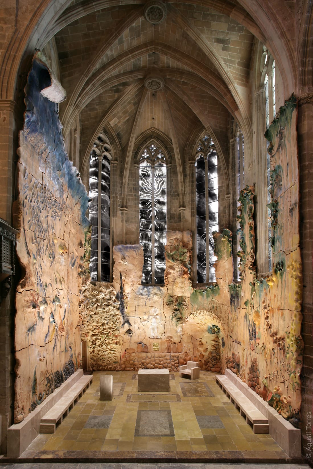 Installation view, Palma de Mallorca Cathedral, Mallorca, Spain