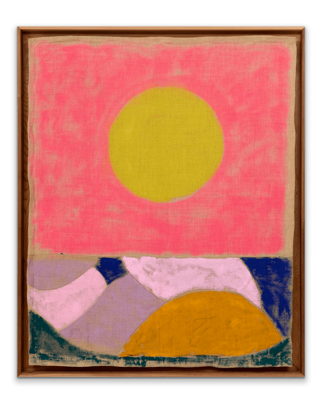 Alvaro Barrington NHC 2024/Mangrove Sunset (R16), 2024 Acrylic and Flashe on burlap in cedar wood frame 171 × 139 cm...