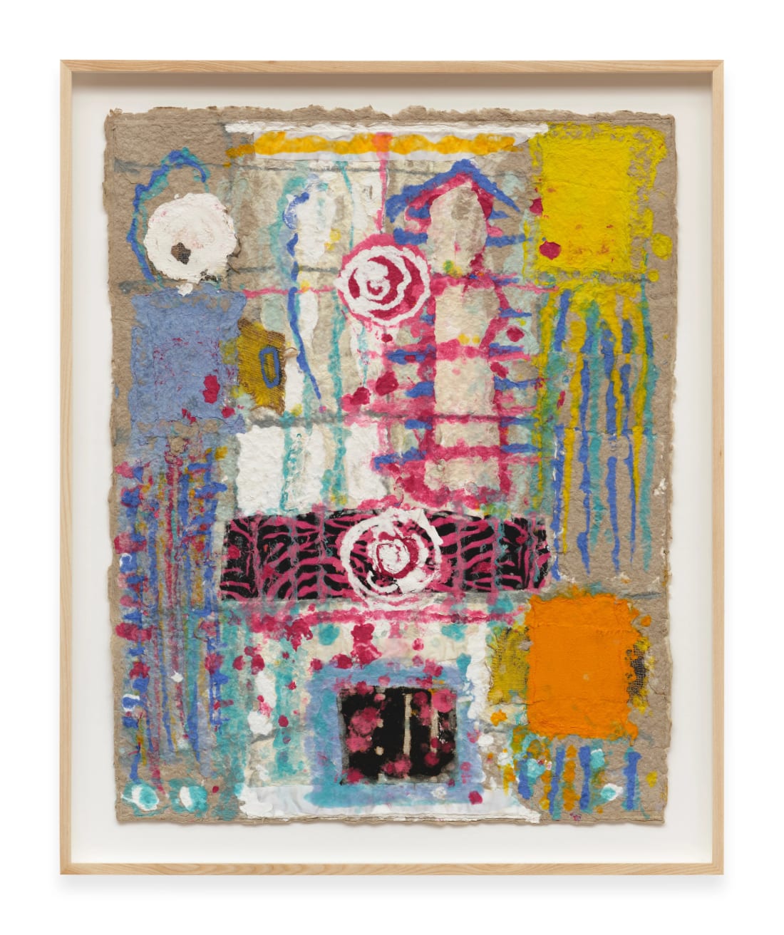 Coming Home, 2012 Paper pulp and fabric on burlap 90.17 x 69.85 cm (35.5 x 27.5 in)