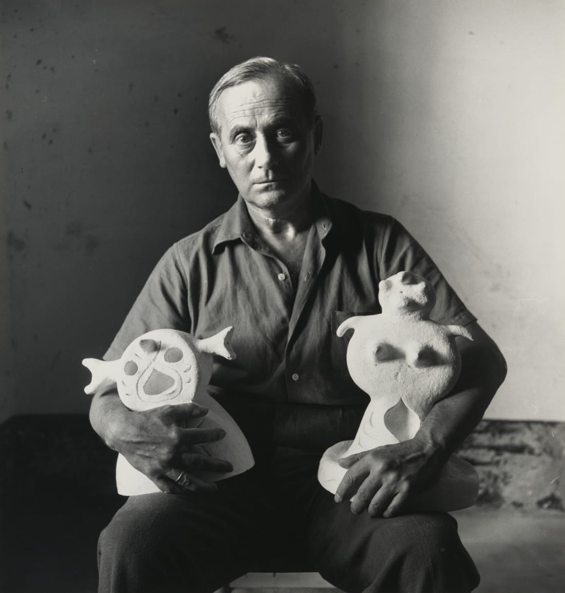 Irving Penn Joan Mir&oacute; (A), Tarragona, Spain, 1948 Gelatin silver print 26.04 x 24.77 cm (10.25 x 9.75 in)