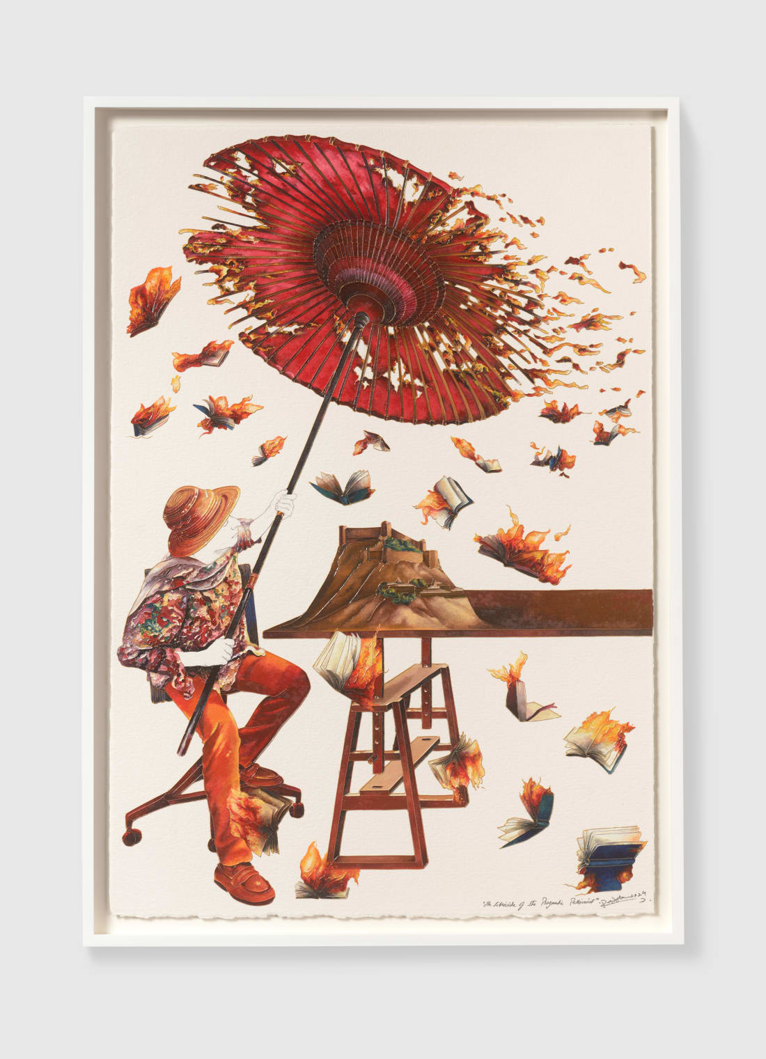 Raqib Shaw, The Libricide of the Pragmatic Pessimist, 2024