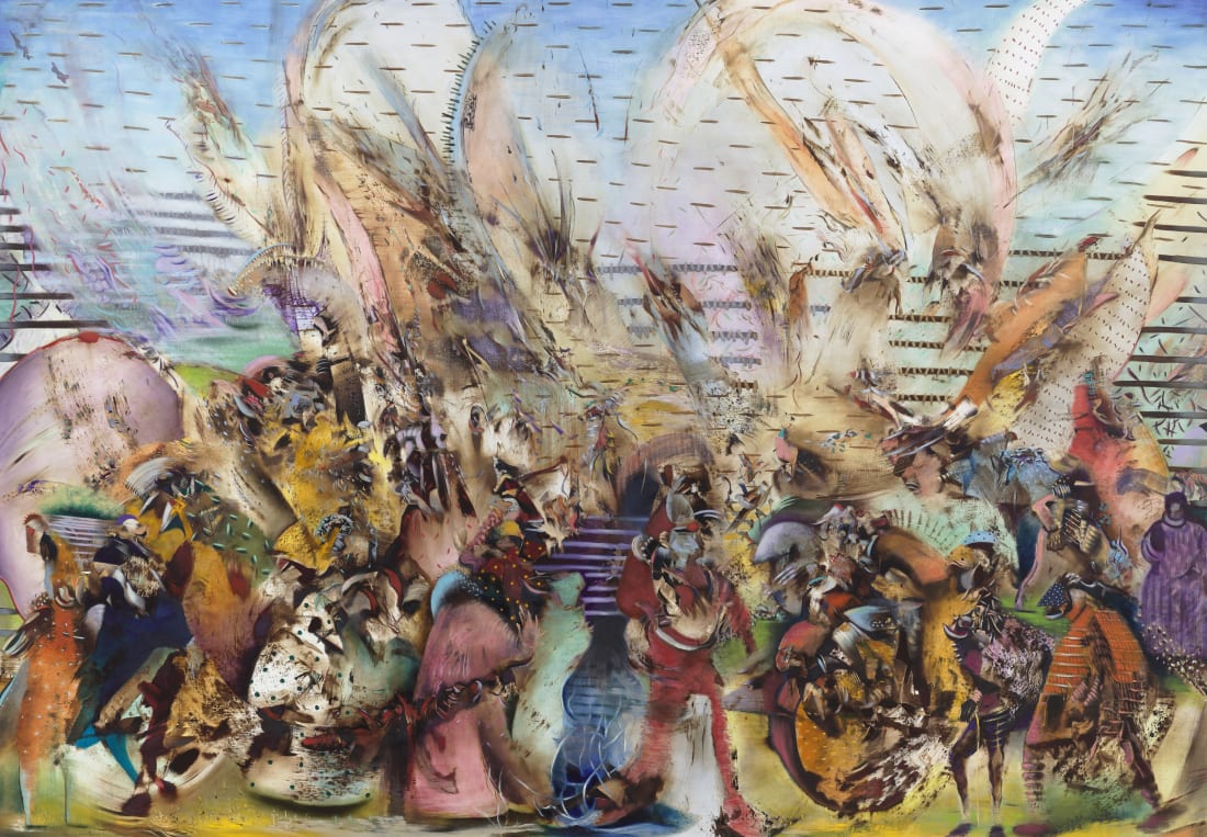 Ali Banisadr, Foreign Lands (2015); Thaddaeus Ropac