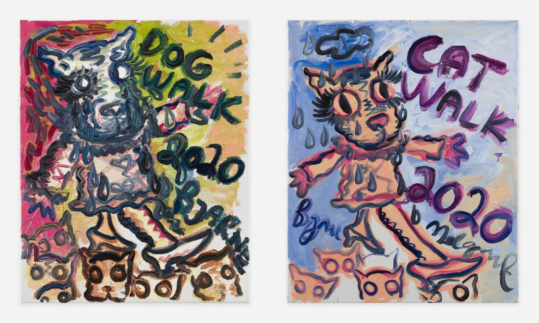 Bjarne Melgaard, Cat/Dog Walk, 2020