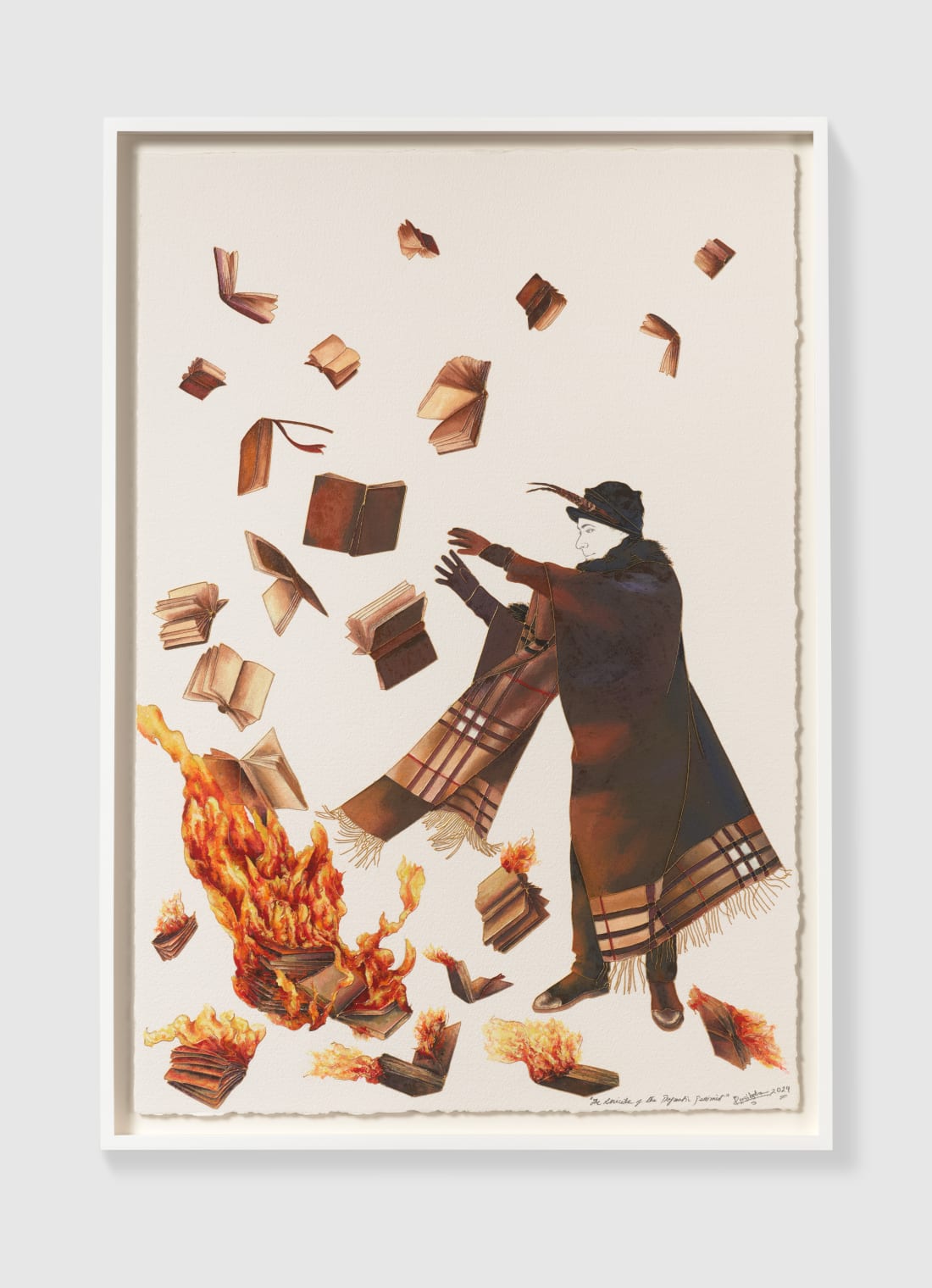 Raqib Shaw, The Libricide of the Pragmatic Pessimist, 2024