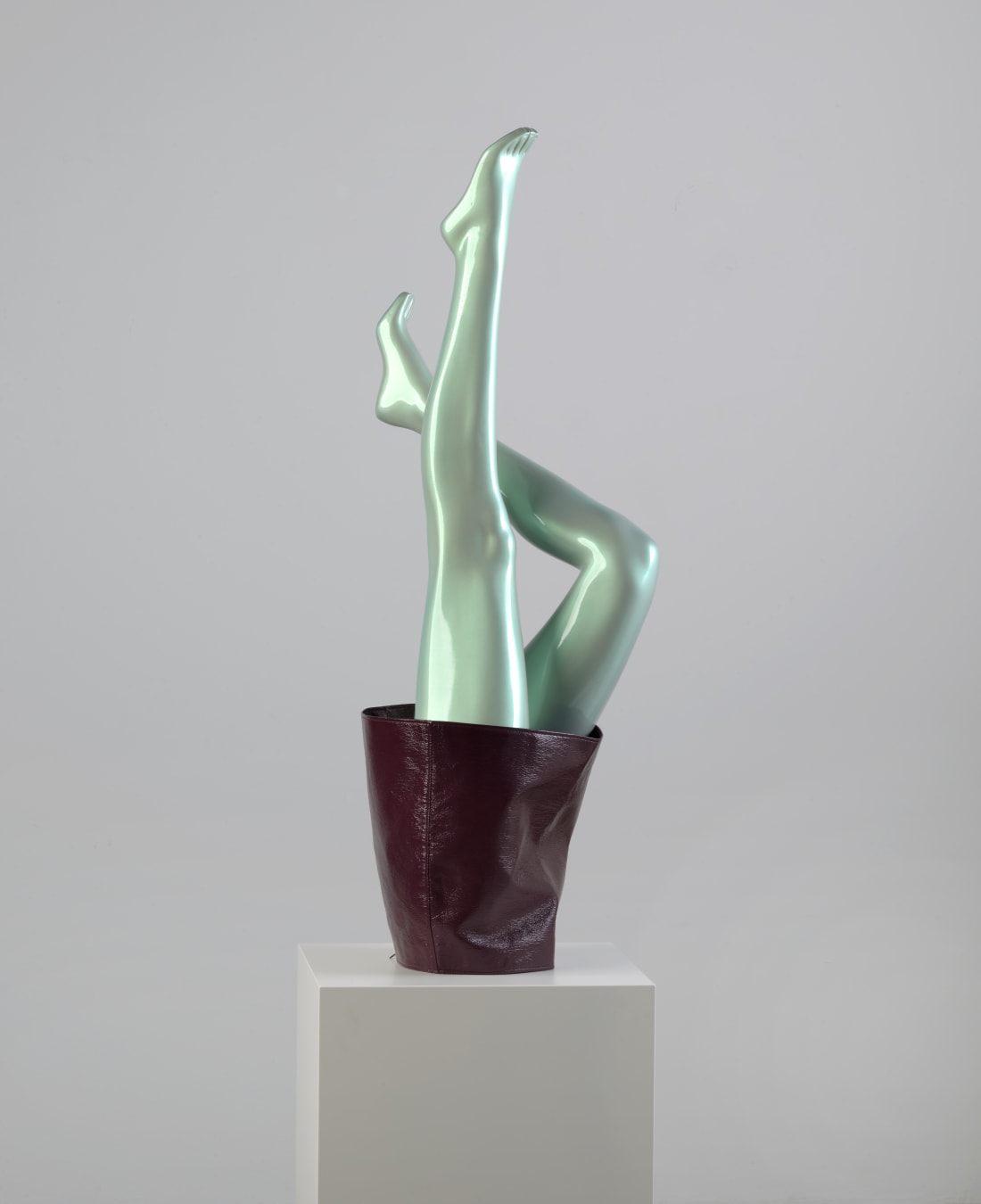 Sylvie Fleury, André et Robert (mint pearl and aubergine), 2019