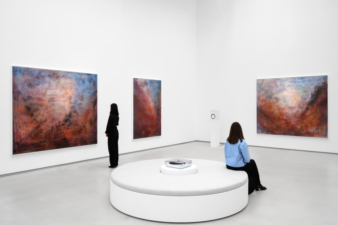 Resonance Paintings: The Cave, installation view, Thaddaeus Ropac, Paris Marais, 2025. Photo: Pierre Tanguy.