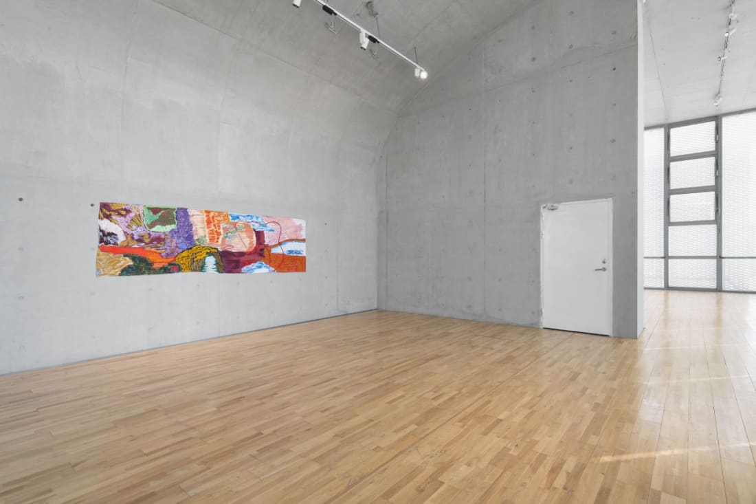 Installation view - Rachel Jones 'a shorn root' Long Museum West Bund © Rachel Jones. Photography by shaunley