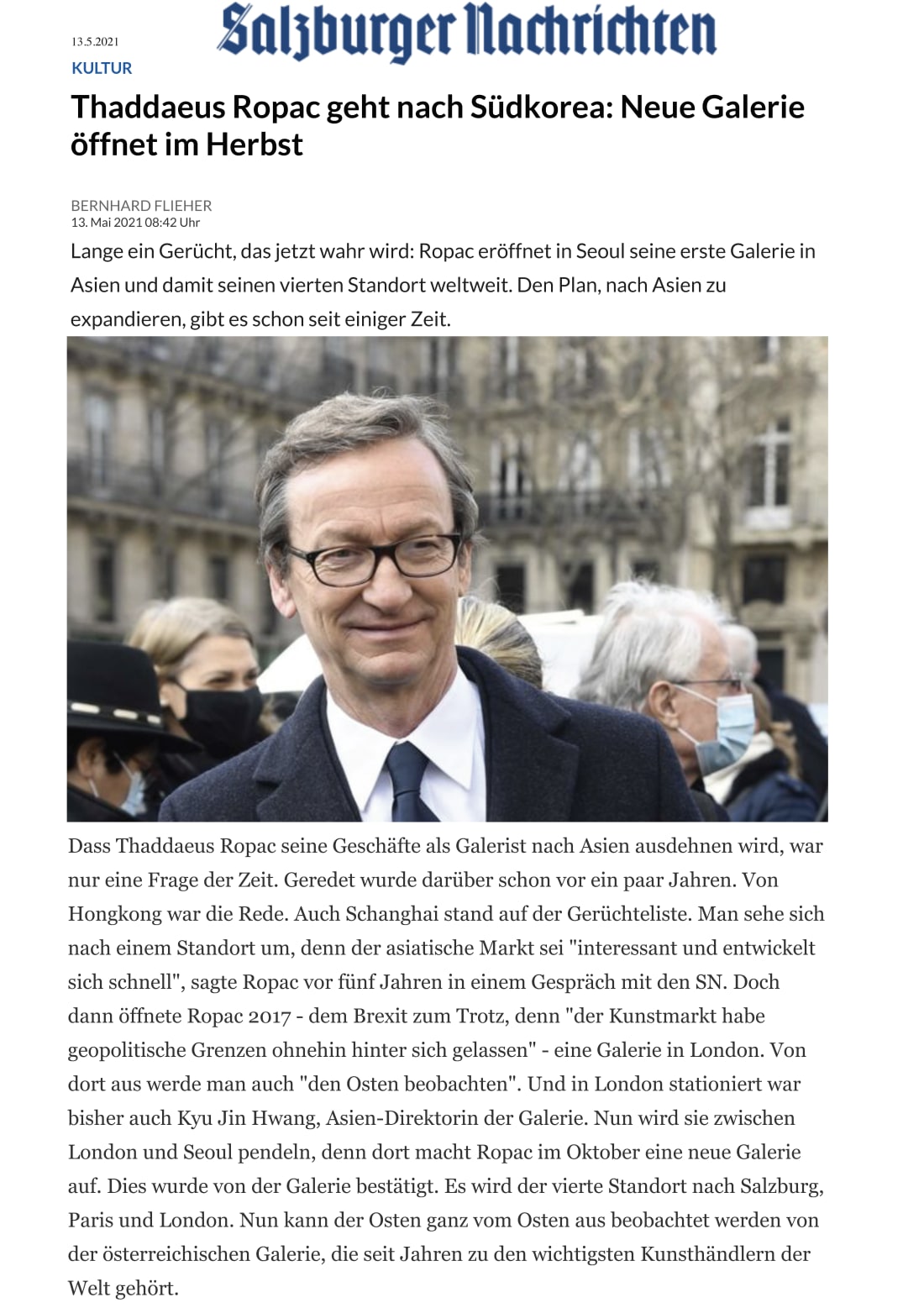 Salzburger Nachrichten, by Bernhard Flieher