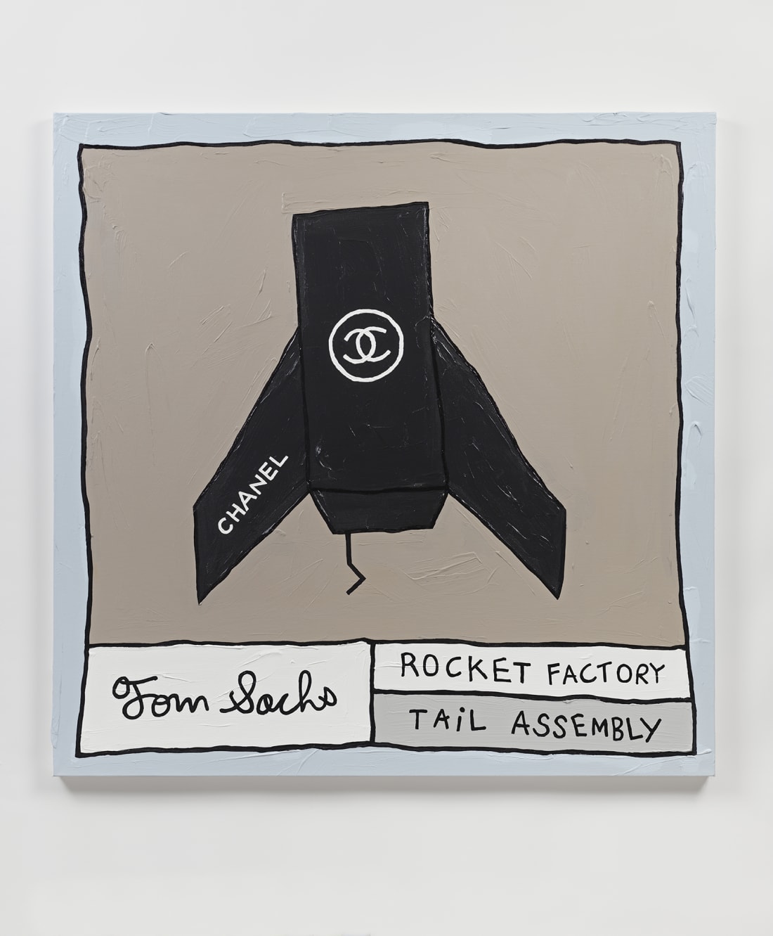Painting, Tom Sachs, “Chanel Tail Assembly,” 2022.Credit...Tom Sachs; via Thaddaeus Ropac, Seoul