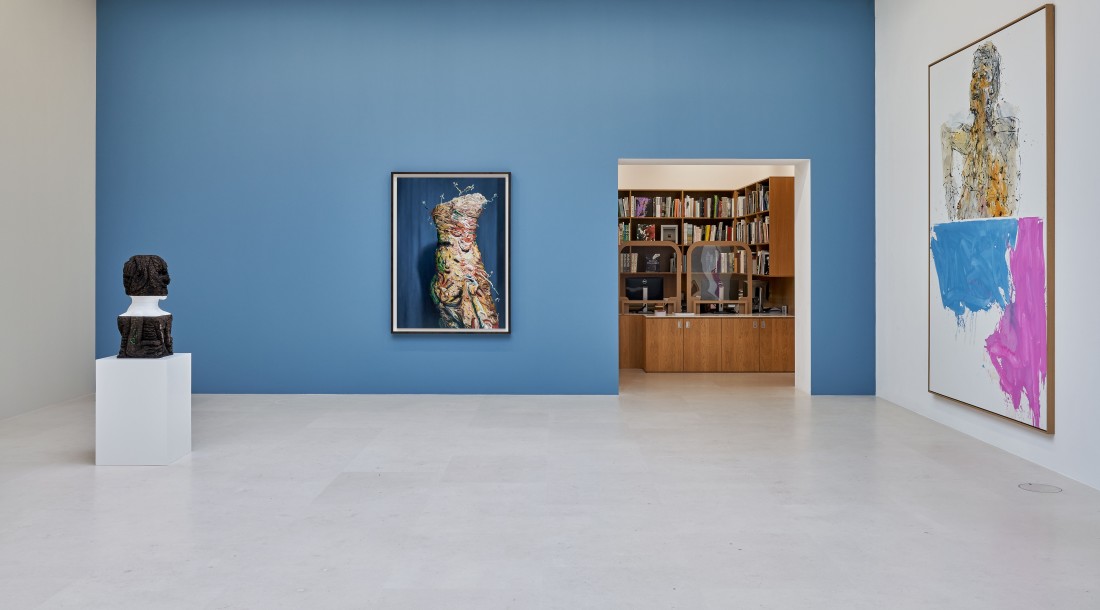<p>© Huma Bhabha  © Glenn Brown © George Baselitz</p><p>photo: Thomas Lannes. Courtesy Gagosian</p>