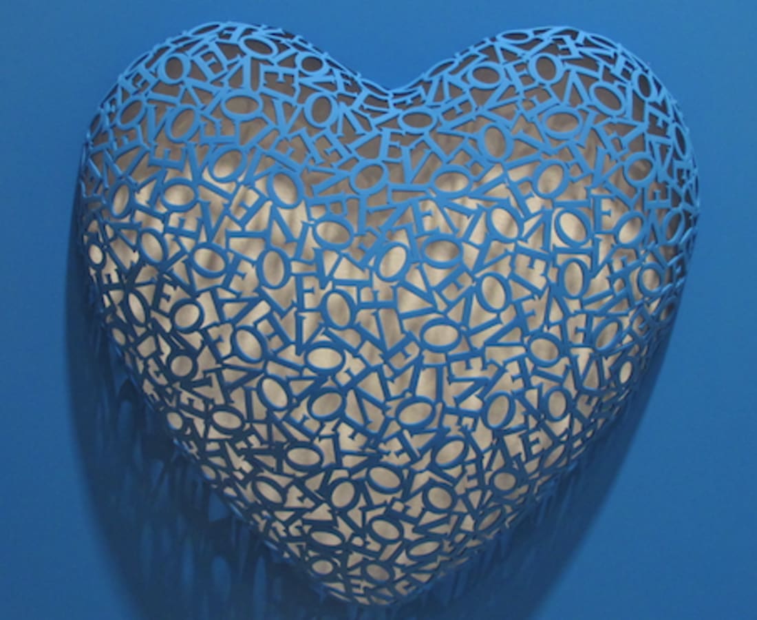 Byungjin Kim, Love-Love (Blue, matte), 2016
