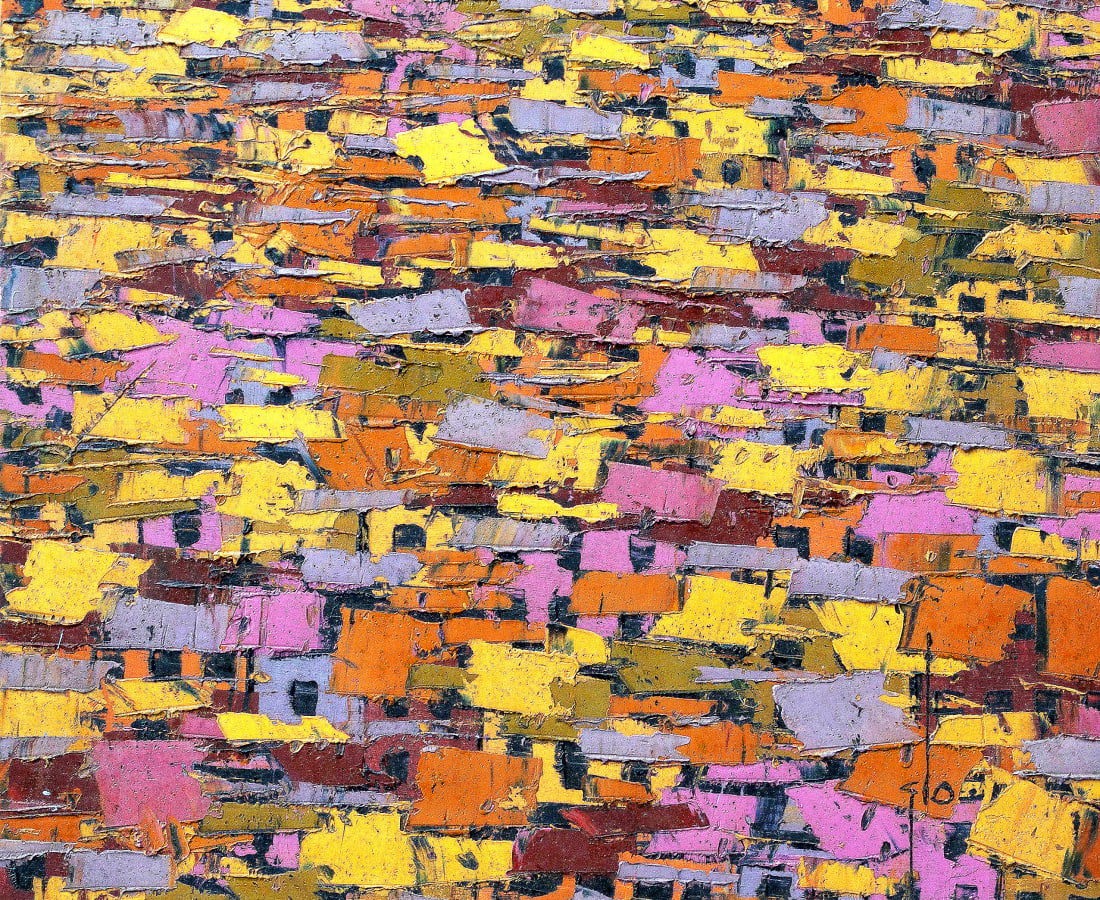 Ablade Glover, Orange Townscape , 2013