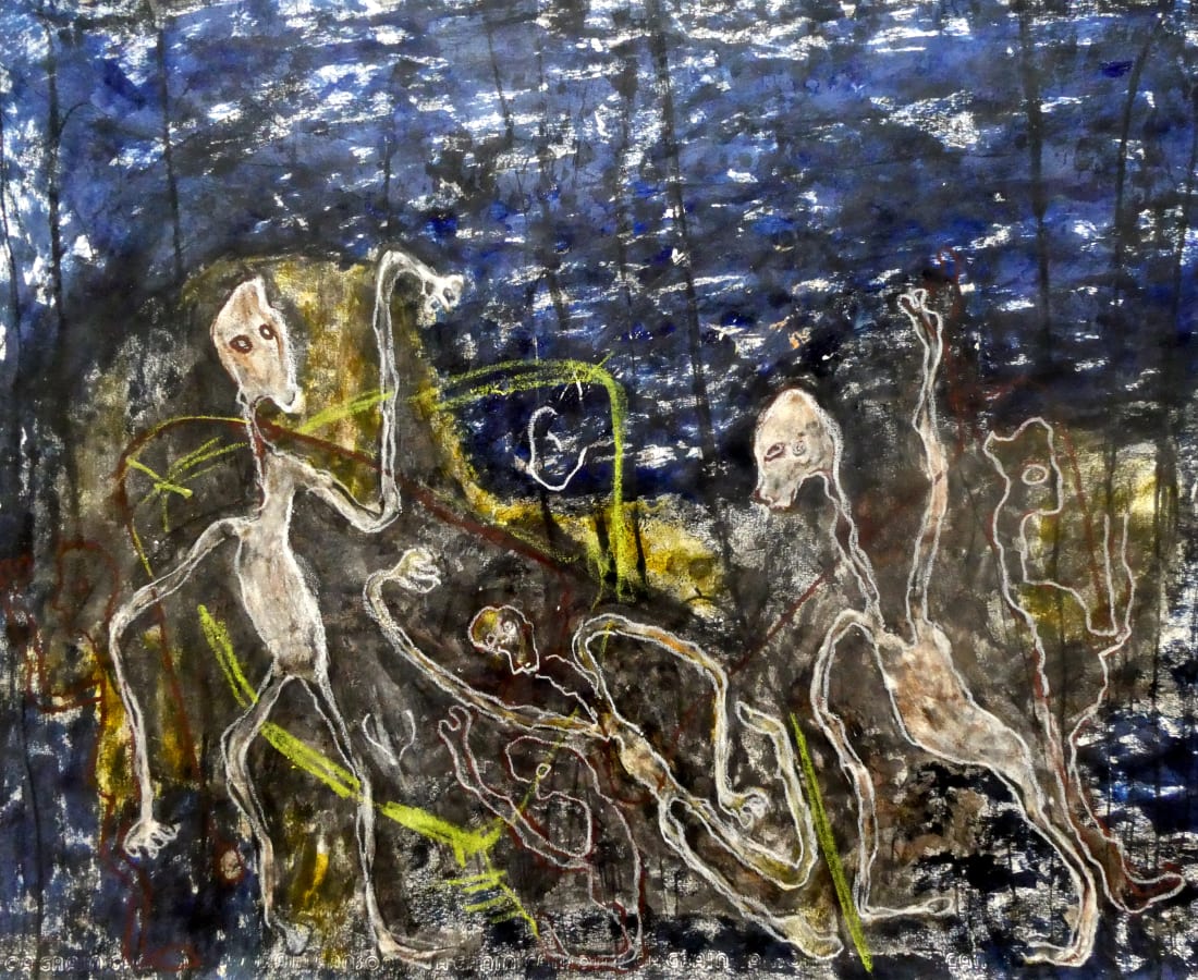 Rodrigue Obodjé, Nuit dans la forêt, 2019