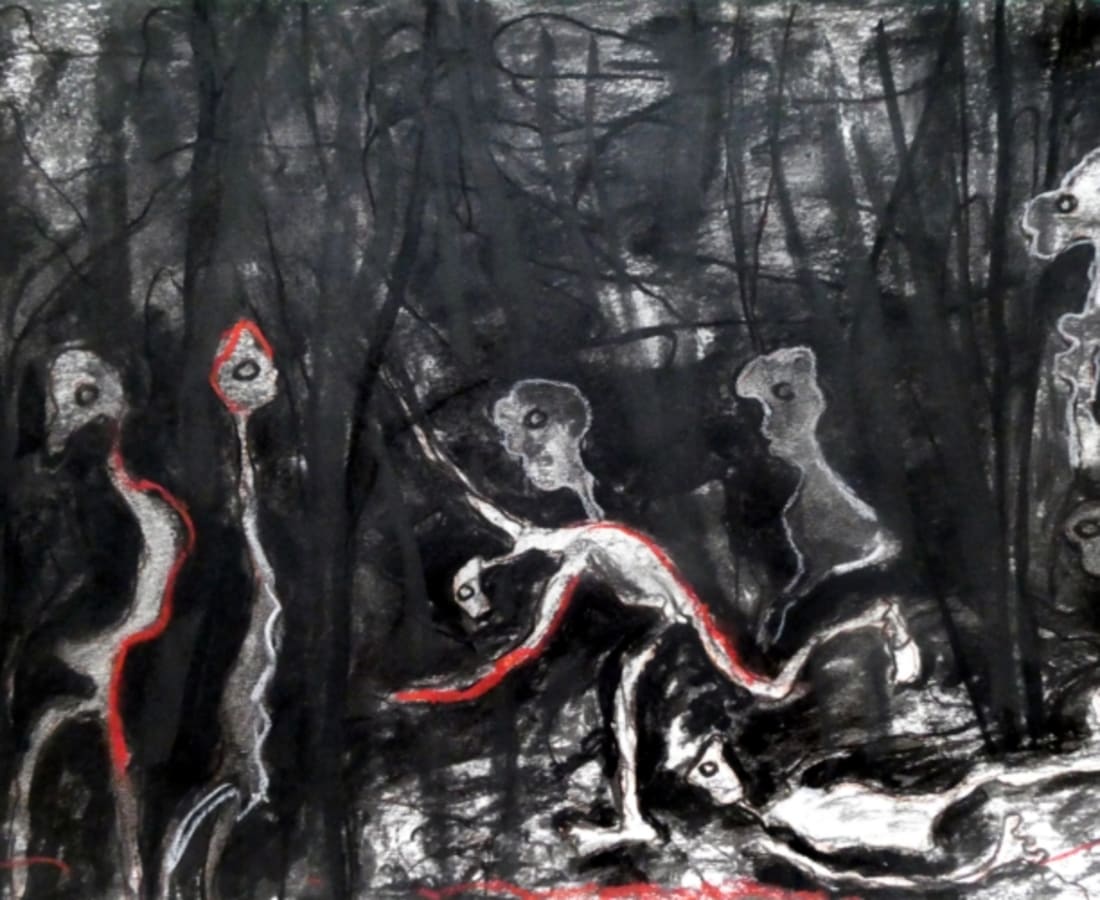 Rodrigue Obodjé, Esprits de la forêt 4, 2019