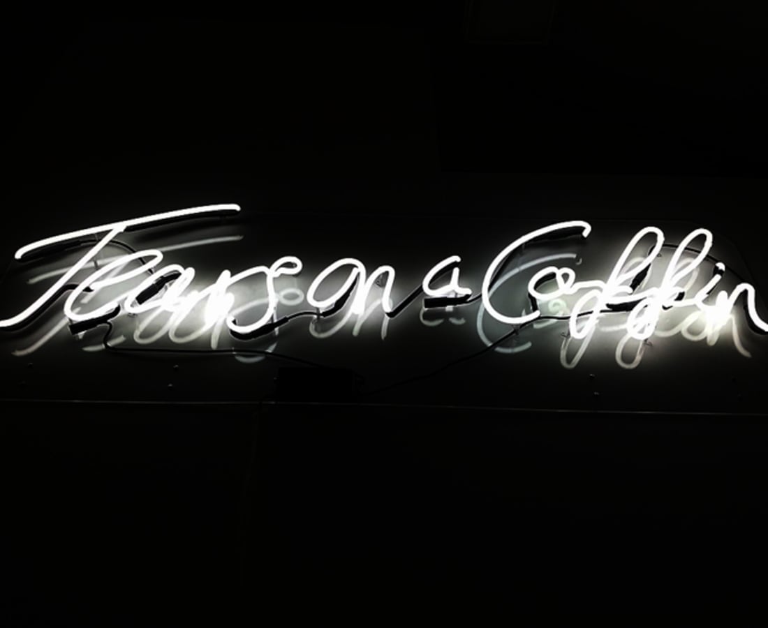 Anne Katrine Senstad, Tears on a Coffin(text only), 2013