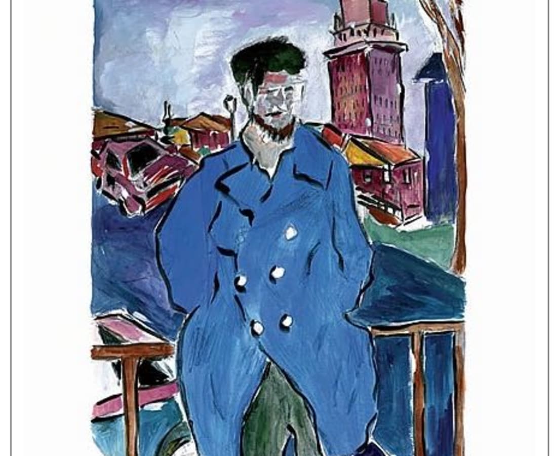 Bob Dylan, Man On A Bridge (blue), 2008