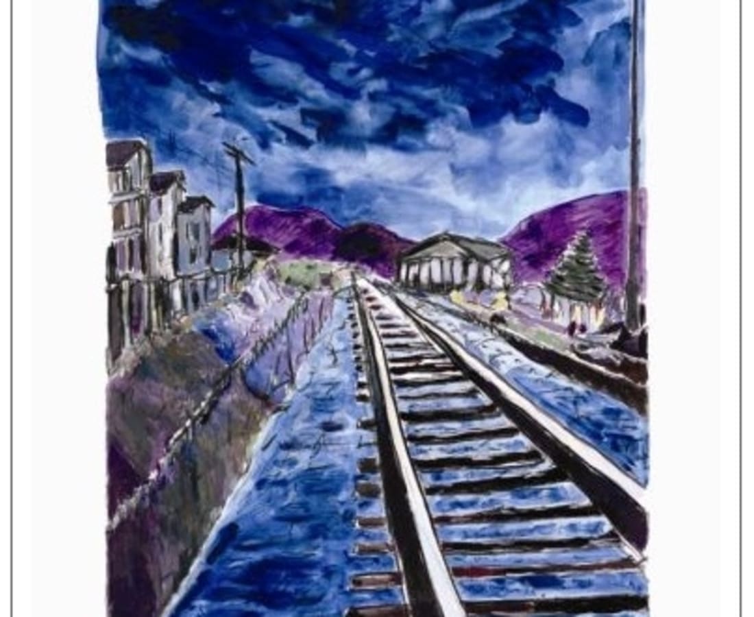 Bob Dylan, Train Tracks (blue - medium format), 2012