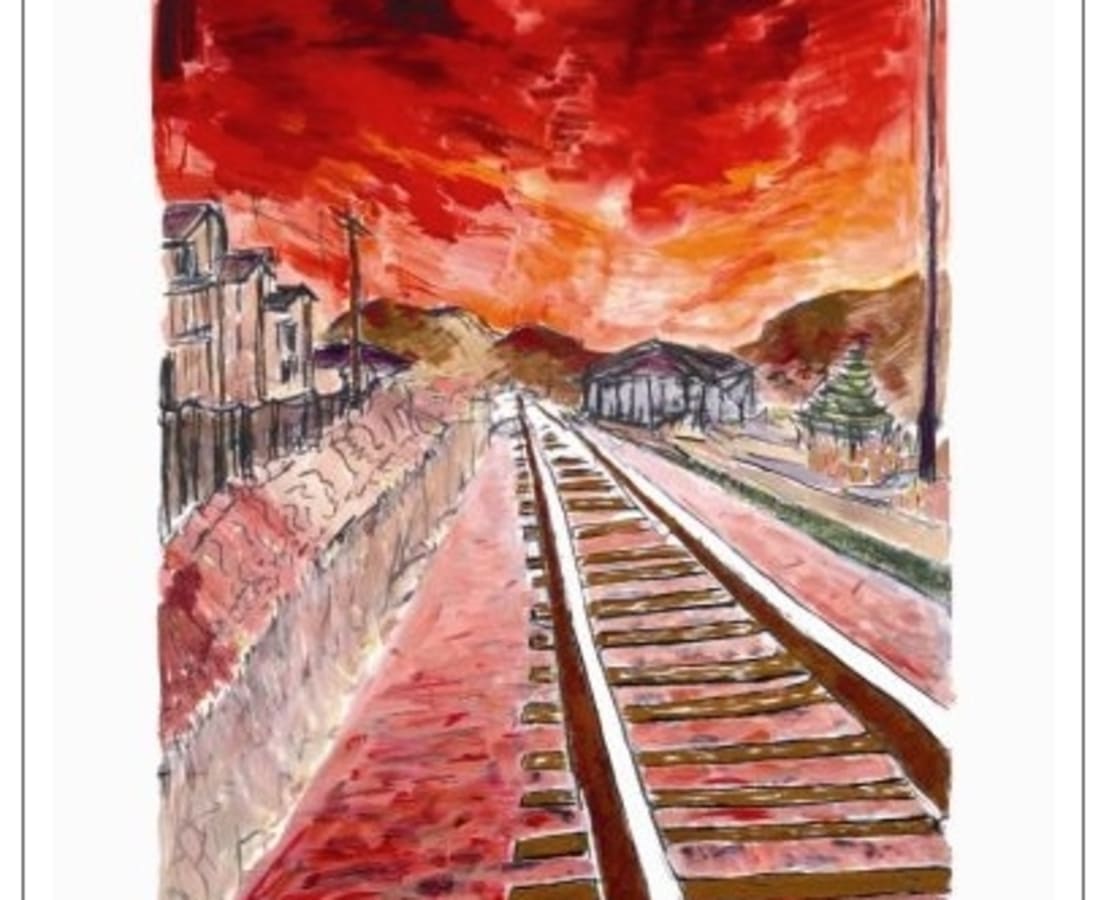 Bob Dylan, Train Tracks (red - medium format), 2012