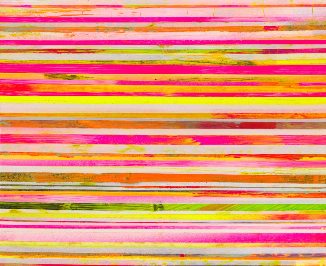 Paolo Bini: Untitled, 2015, 40 x 30 cm, acrilico su nastro carta su tela