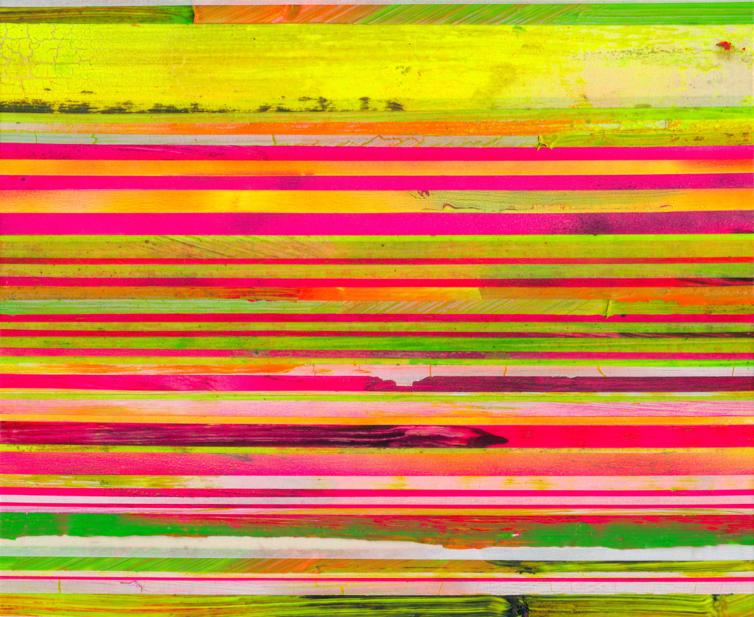 Paolo Bini: Untitled, 2015, 40 x 30 cm, acrilico su nastro carta su tela