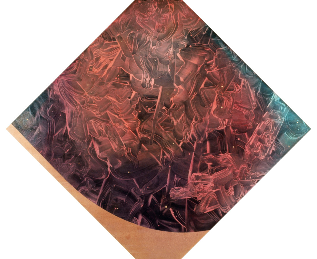 Patrick Tabarelli: Dream Toolkit, 2012, 120 x 120 cm, olio e alchidico su tela
