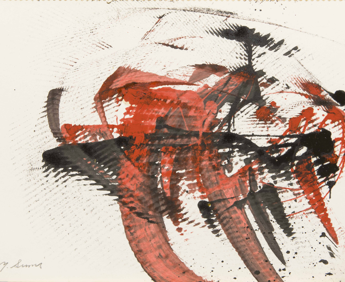 Yasuo Sumi, 1954, Senza titolo, 25x35 cm, opera su carta