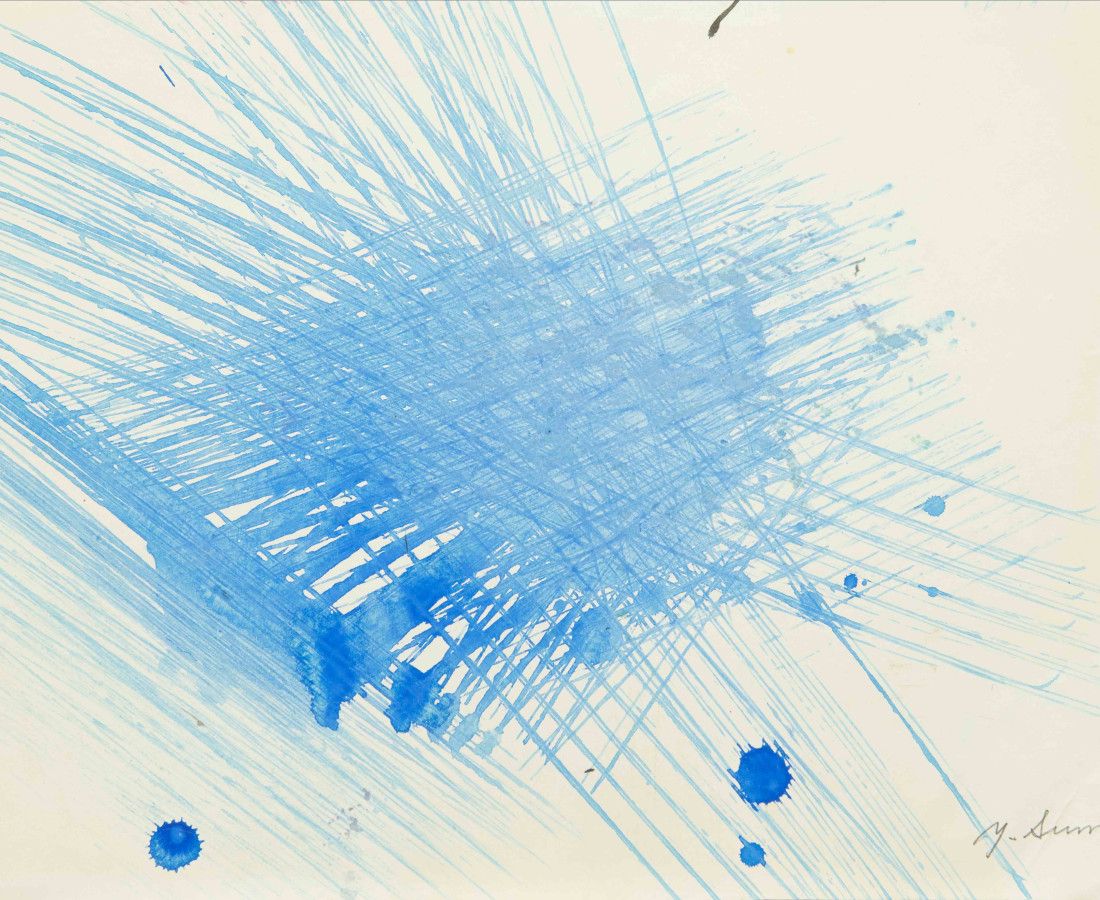 Yasuo Sumi, 1954, Senza titolo, 26x36 cm, opera su carta