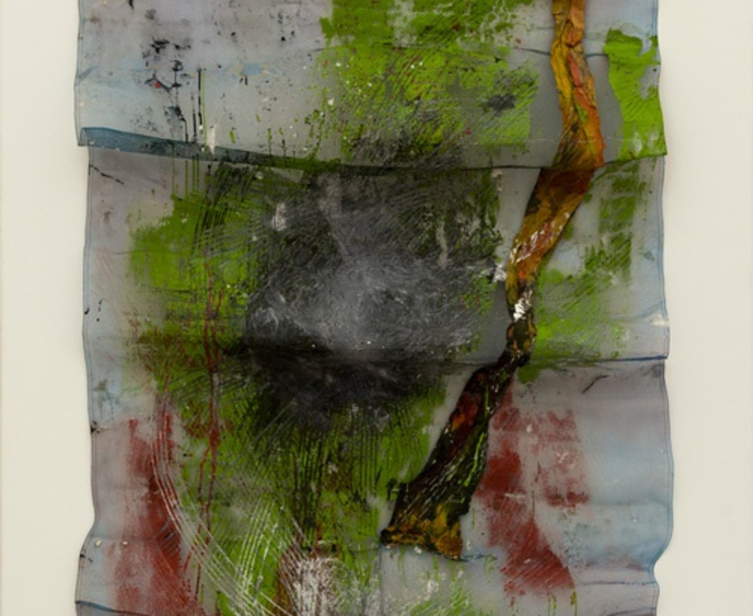 Yasuo Sumi, 1968, Untitled, 180x90 cm, tecnica mista su rete