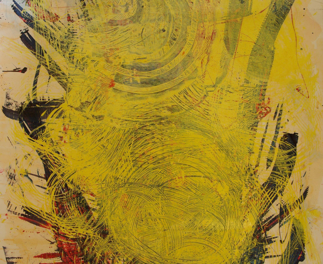 Yasuo Sumi, 1972, Work 28, 152x112 cm, tecnica mista su carta