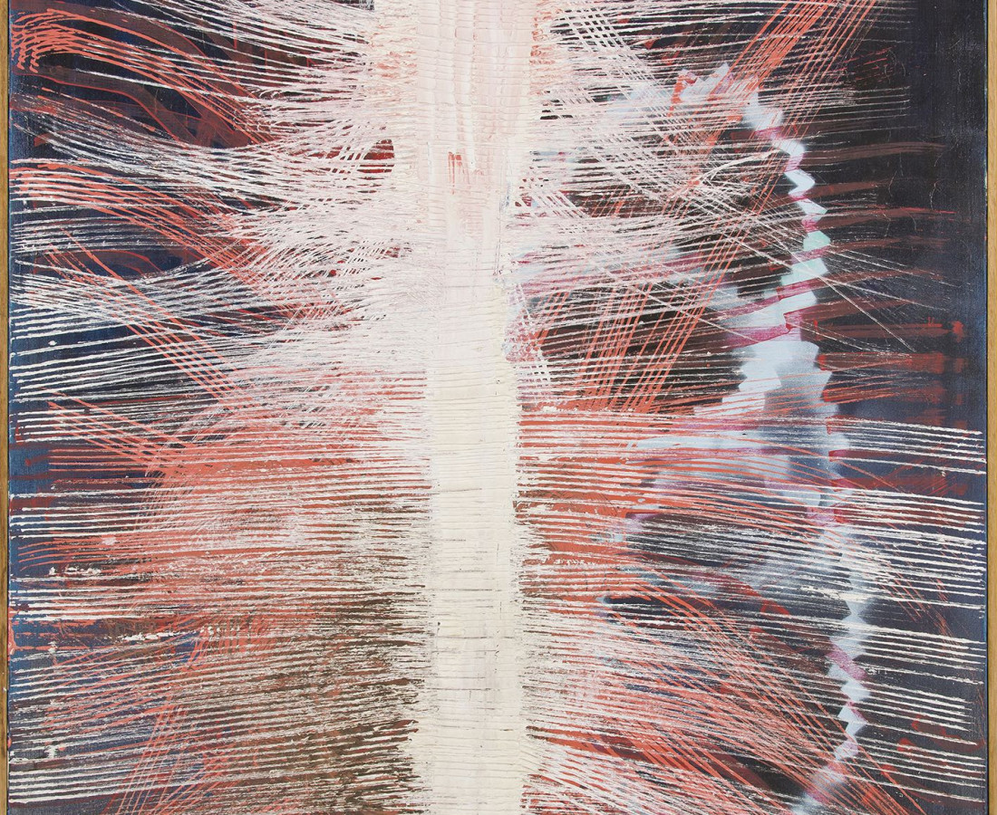 Yasuo Sumi,1978-1991, Senza titolo, 112x44 cm, tecnica mista