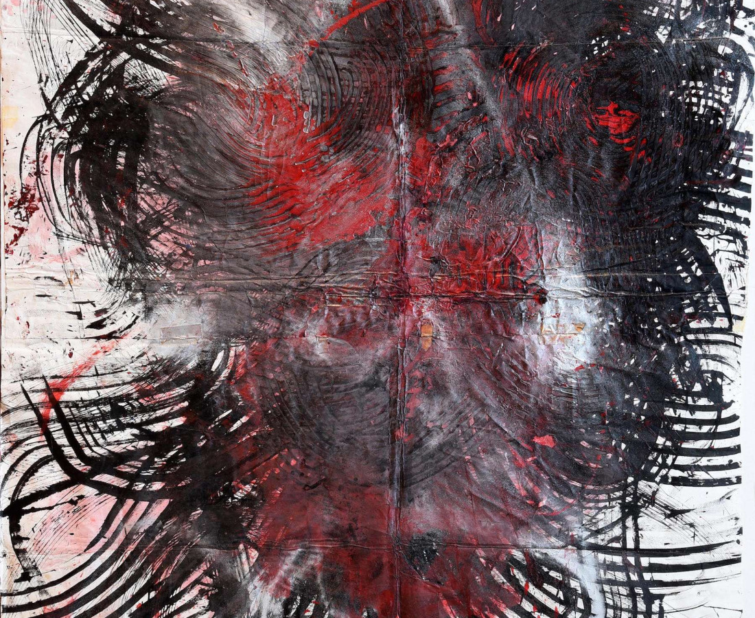 Yasuo Sumi, 1987, Senza titolo, 152x214 cm, n° archivio Sumi 30, tecnica mista su carta giapponese